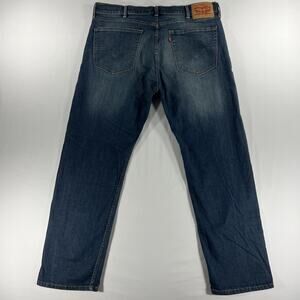 Levis 505 Jeans Mens 38x30 Blue Medium Wash Regular Fit Denim Straight Leg